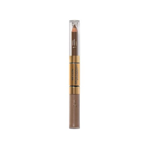 Revlon Eyebrow Gel & Pencil, ColorStay Brow Fantasy 2-in-1 Eye Makeup, Longwearing with Precision Tip, 108 Light Brown, 0.04 Oz