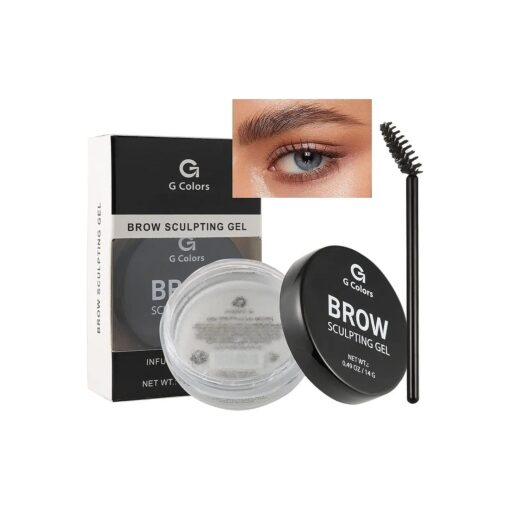 Eyebrow Wax Brow Gel - Eyebrow Styling Wax for Feathery & Fluffy & Brow Freeze, Long Lasting Waterproof Clear Eyebrow Gel