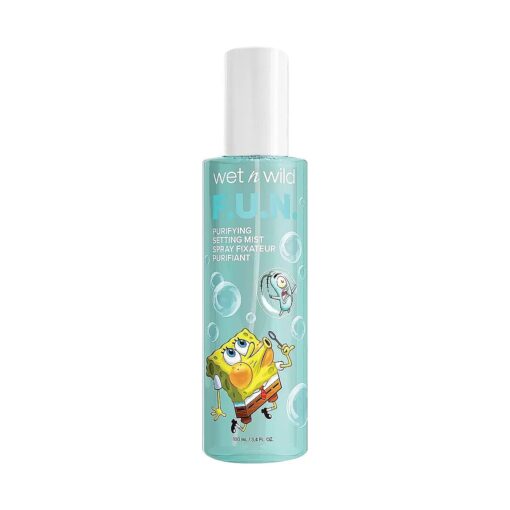 wet n wild Purifying Setting Mist SpongeBob Squarepants Makeup Face Cleanser Setting Spray Face Moisturizer ( 1114231 ), F.U.N., 3.4 Fl Oz