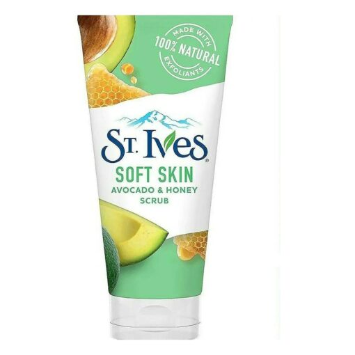 St Ives Soft Skin Avocado And Honey Scrub Facial Cleanser Scrub 6 ounce ( Pack of 2 )