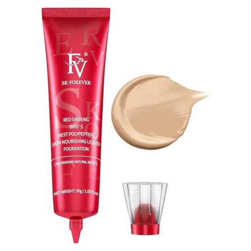 FV Waterproof Dewy Foundation with Natural Finish, Lightweight & Medium Coverage, Long Lasting Liquid Foundation, Hydrating Foundation for Dry/Combination Skin, 30g, Nourishing Beige