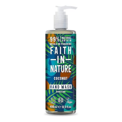 Faith in Nature Natural Coconut and Vitamin E Hand Wash, 400 ml ( Packaging May Vary )