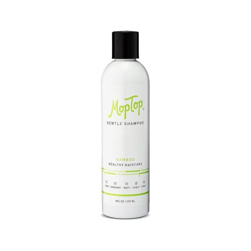 MopTop Gentle Shampoo, Reduces Frizz, Color Safe Shampoo - For All Hair Types, Straight, Curly, Wavy, Thin, Coily ( 8 oz )