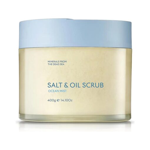 Body Scrub - Salt & Oil Body Exfoliator with Dead Sea Minerals and Essential Oils, Scented 14.1 FL.OZ .