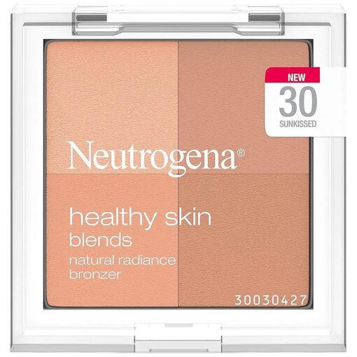 Neutrogena Healthy Skin Blends Powder Blush Makeup Palette, Illuminating Pigmented Blush with Vitamin C & Botanical Conditioners for Blendable, Buildable Application, 30 Sunkissed.3 oz