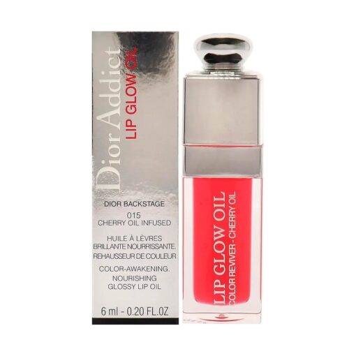 Christian Dior Dior Addict Lip Glow Oil - 015 Cherry Lip Oil Women 0.2 oz, Glossy finish