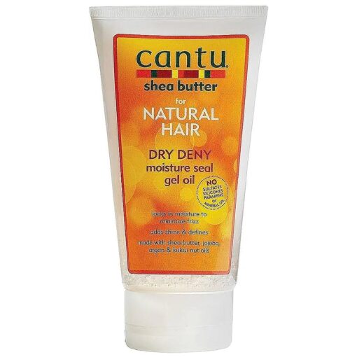 Cantu Shea Butter for Natural Hair Dry Deny Moisture Seal Gel Oil, 5 Ounce