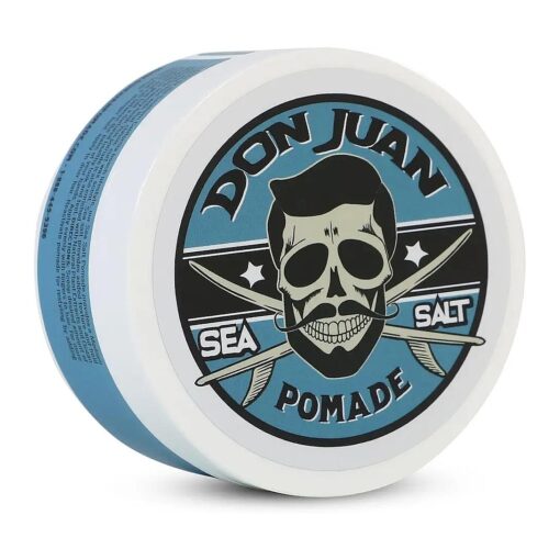 Don Juan Sea Salt Pomade | Water Based | Medium Hold | Medium Shine | Natural Plant Extracts and Ocean Minerals | Surf Wax Scent, 4 oz