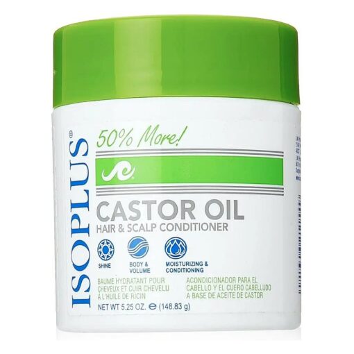 Isoplus Castor Oil Hair/Scalp Conditioner, 5.25 Ounce ( Pack of 2 )