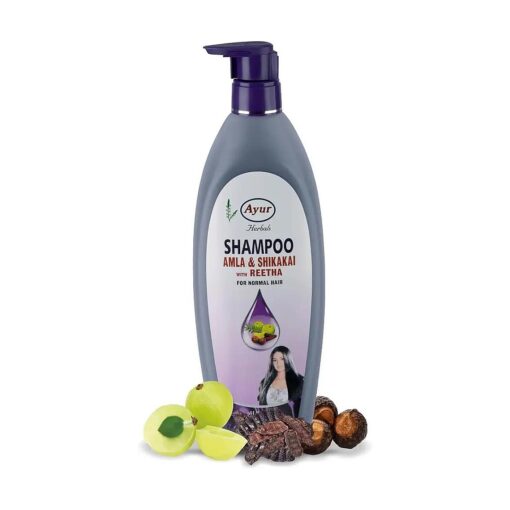 Ayur Herbal Shampoo Amla & Shikakai with Reetha for Normal Hair