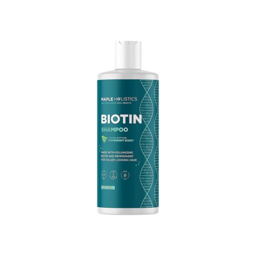 Volumizing Biotin Shampoo for Thinning Hair - Thin Hair Shampoo with Peppermint Argan and Essential Oils for Hair Care - Vegan Sulfate Free Shampoo for Damaged Dry Hair Paraben and Cruelty Free ( Mint )