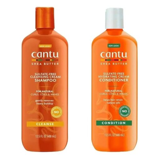 Cantu Shea Butter for Natural Hair Shampoo and Conditioner SULFATE FREE by Cantu