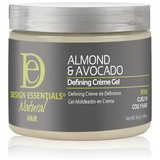 Design Essentials Natural Almond & Avocado Curl Defining Creme Gel For All Curl Types - 16 Oz