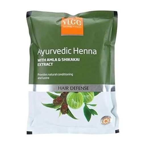 Vlcc Natural Sciences Ayurvedic Henna With Amla & Shikakai Extract Hair Defense ( 100G ) ( Pack Of 2 )