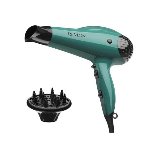 Revlon Volume Booster Hair Dryer | 1875W for Voluminous Lift and Body, ( Green )