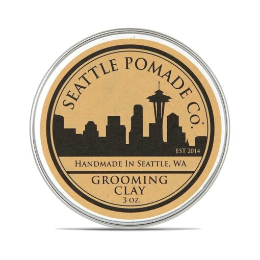 Seattle Pomade Co. Grooming Clay for Hair - USDA Certified, Made With Organic Essential Oil and Extracts