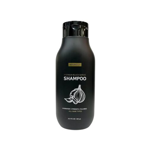 Black Garlic Hair Loss Shampoo by NATUREPOP - Prevents Hair loss, Stimulates growth - Sulfate Free Paraben Free - Ajo Negro Shampoo para la caida del cabello 16.9 fl oz/ 500 mL Made in Korea