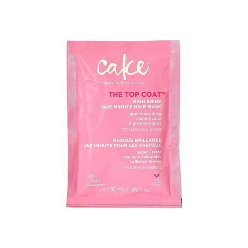 Cake Beauty The Top Coat One Minute High Shine Hair Mask, 1.69 Ounce