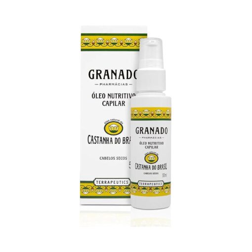 Linha Terrapeutics Granado - Oleo Nutritivo Capilar Castanha do Brasil 55 Ml - ( Granado Terrapeutics Collection - Brazilian Nut Nourishing Hair Oil 1,85 Fl Oz )