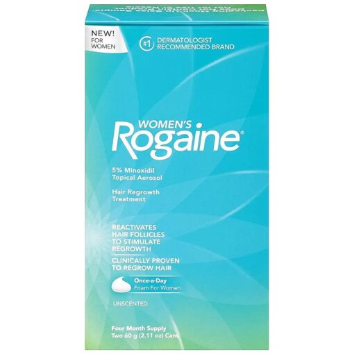 Rogaine for Women Hair Regrowth Treatment Foam, 4 Month Supply,4.22 Ounce