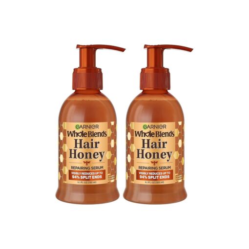 Garnier Whole Blends Honey Treasures Hair Honey Repairing Serum for Long, Damaged Hair, 5.1 Fl Oz, 2-Count ( Packaging May Vary )