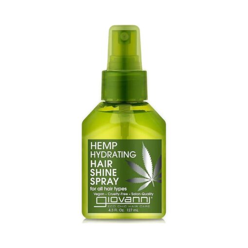 Hemp Hydrating Hair Shine Spray - Contains Hemp Seed Oil, Aloe Vera, Frankincense, Helps Stimulate, Moisturize & Revitalize Damaged Hair, No Parabens, Sulfate Free Hair Shine Spray - 4.3 oz