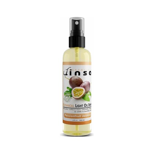 Passionfruit Jasmine Botanical Light Oil Spray | 100 % Natural Detangler Frizz Free Moisturizes Hair Without Build-Up Adds A Beautiful Shine | Leaves A Wonderful Scent - 6 oz