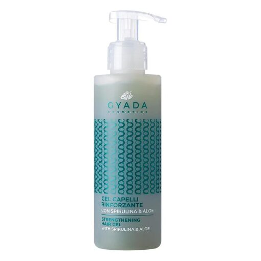 GYADA Strengthening and Repairing Hair Gel with Spirulina - Defines Curly Hair & Straight Hair - Prevents Breakage and Dehydration - Vegan & Green Formula - Cruelty Free - 5.07 Fl Oz