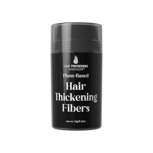 Hair Fibers for Thinning Hair for Women & Men, Plant Based Hair Powder To Cover Up Bald Spots & Thinning Hairline, Instant Hair Filler, Hair Building Fiber, Non Itchy, Easy Wash Off, ( Light Brown )