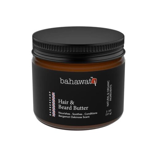 Hair & Beard Butter -Barbershop - Strengthen & Soften Leave in Conditioner - Natural Ingredients | The Best Beard Butter- 2oz- packaging may vary