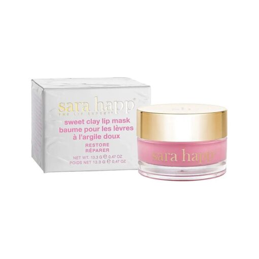 sara happ The Sweet Clay Lip Mask : Healing Bentonite Clay, Shea Butter, Soothing Natural Oils, Regenerate Lips, 0.47 oz