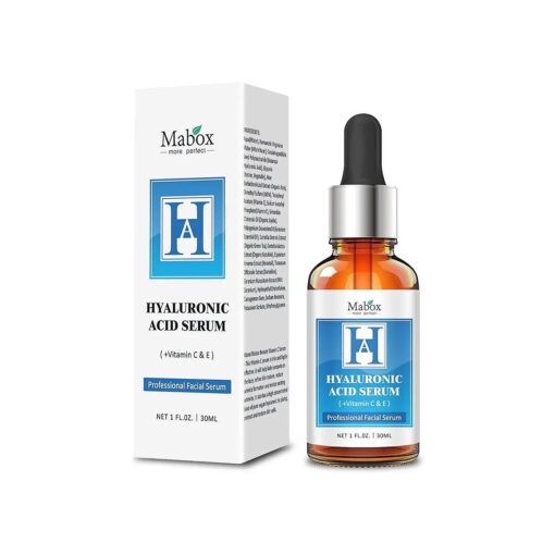 Hyaluronic Acid Serum for Face with Vitamin C & E, Anti-Aging, Moisturizing, Antioxidant & Wrinkle Treatment, Best Hydrating and Brightening Skin Care Serums - 1 Fl Oz ...