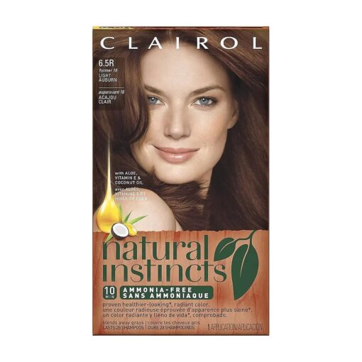 Natural Instincts Semi-Permanent Hair Dye, 6.5 Light Auburn Hair Color, 1 Count