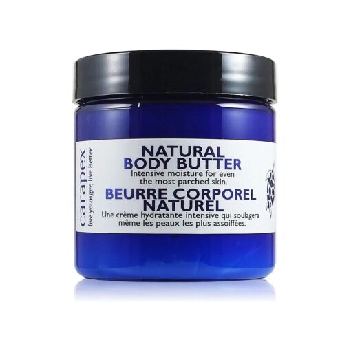 Natural Body Butter, Heavy Duty Hand Cream, Intensive for Extremely Dry Skin, Super Dry Hands, Cracks, Chapped Hands, Unscented, Paraben Free, 4oz