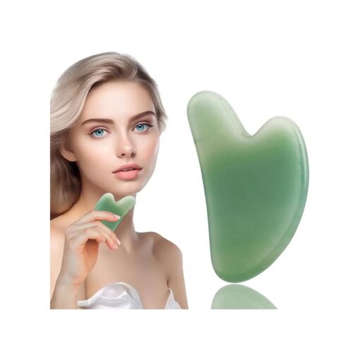 Gua Sha Facial Tools for Skin Care Massage Tools for Self Care Jade Body Gua Sha Stone Spa Kit Face Sculpting Tool for Beauty Puffiness Reduction Muscle Tension Relief Jawline Sculptor