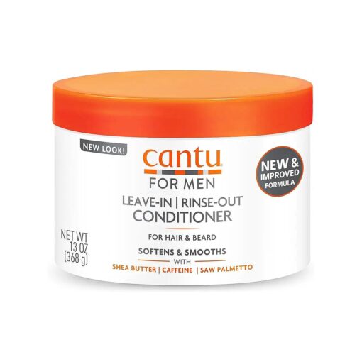 Cantu for Men Leave-In Rinse-Out Conditioner for Hair & Beard, 13 oz ( Packaging May Vary )