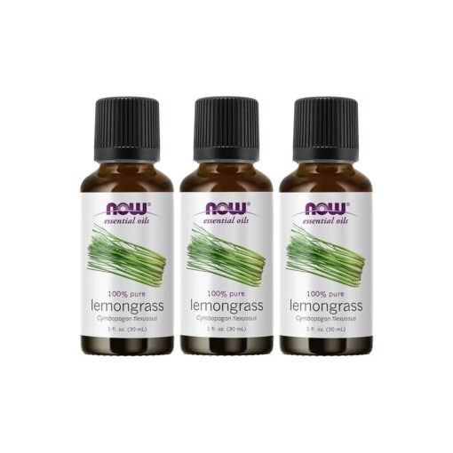 Now Foods Lemongrass Oil 1 Ounce ( Pack of 3 )