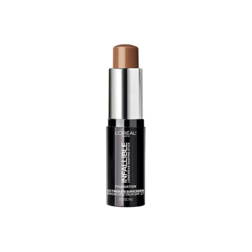 L'Oreal Paris Makeup Infallible Longwear Shaping Stick Foundation, 411 Chestnut, 1 Tube, 0.32 Ounce