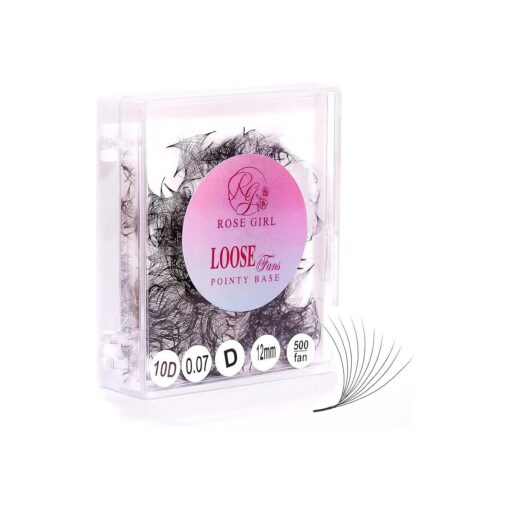 Loose Promade Fans - Natural Look Handmade Volume Eyelashes From 3D To 16D - C CC D DD Curl - False Lashes Extensions - Thickness 0.03~0.1 mm - 8~20 mm Length ( 10D-0.05-CC ( 13mm ) )