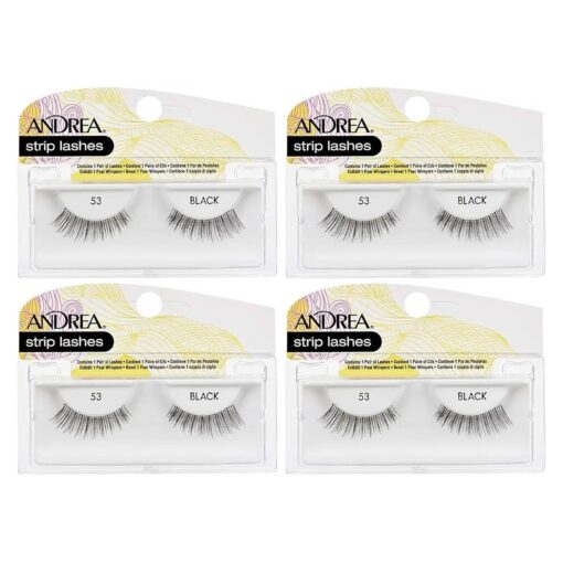 Andrea False Lashes Style 53 - Black 4 pairs