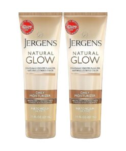 Jergens Natural Glow Daily Moisturizer, Revitalizing, Fair to Medium Skin Tones, 7.5 Ounce ( Pack of 2 )