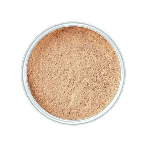 ARTDECO Mineral Powder Foundation - honey - loose setting powder for a smooth & matte finish - medium coverage - perfect for sensitive & oily skin - makeup with zinc & magnesium - vegan - 0.53 Oz