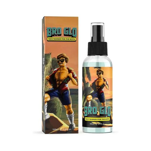 Self Tanner for The Boys - Quick Application Foam Mousse - Easy Sunless Tan For Your Face - Oil Free Water Based for Faster Skin Drying - Natural Sun Kissed Bronze Color Perfect for Men - Beach and Pool Not Required 3.4 FL oz