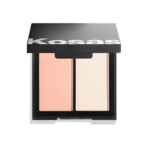 Kosas Color & Light Palette - Powder | Cushiony Blush & Highlighter Cheek Duo, ( Papaya 1972 )