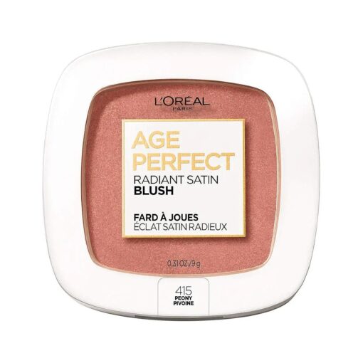 L'Oreal Paris Age Perfect Radiant Satin Blush with Camellia Oil, Peony