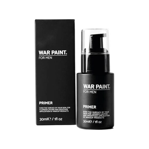 War Paint For Men Face Primer - Skin Smoothing Primer for Use With Foundation, Concealer & More - Vegan Friendly & Cruelty-Free - Natural Matte Finish - Makeup Product For Men - 30ml