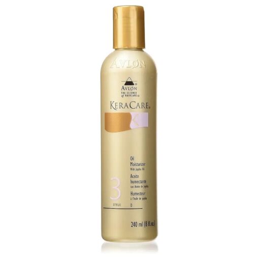 KeraCare Oil Moisturizer 8 oz - With Jojoba Oil & Sunflower Oil - Softens and Moisturizes Hair - No Oily Buildup - Hydrates Dry, Brittle Hair