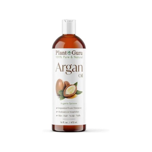 Argan Oil 16 oz, Morocco Virgin, Cold Pressed 100 % Pure Natural - Stimulates Hair Growth, Skin, Face And Body Moisturizer .