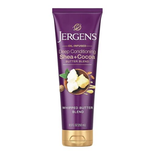 Jergens Shea + Cocoa Butter Body Lotion for Dry Skin, Deep Conditioning Moisturizer, with Vitamins E & B3, 8.5 oz