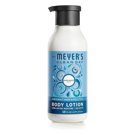 MRS. MEYER 'S CLEAN DAY Body Lotion for Dry Skin, Non-Greasy Moisturizer Made with Essential Oils, Rain Water, 15.5 oz